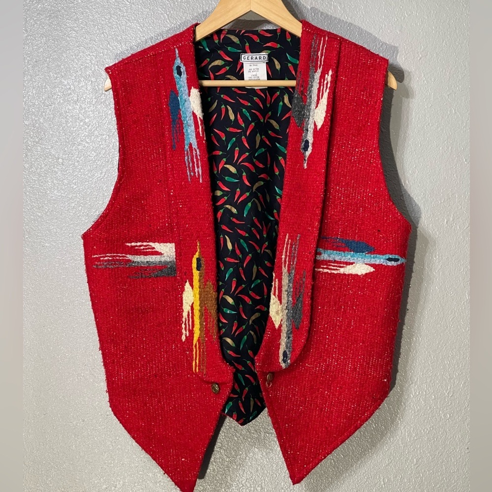 Vintage Gerard Western Chimayo Vest - Size Small